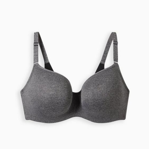 Torrid Full-Coverage Balconette Lightly Lined Heather 360° Back Smoothing™ Bra - Picture 5 of 11